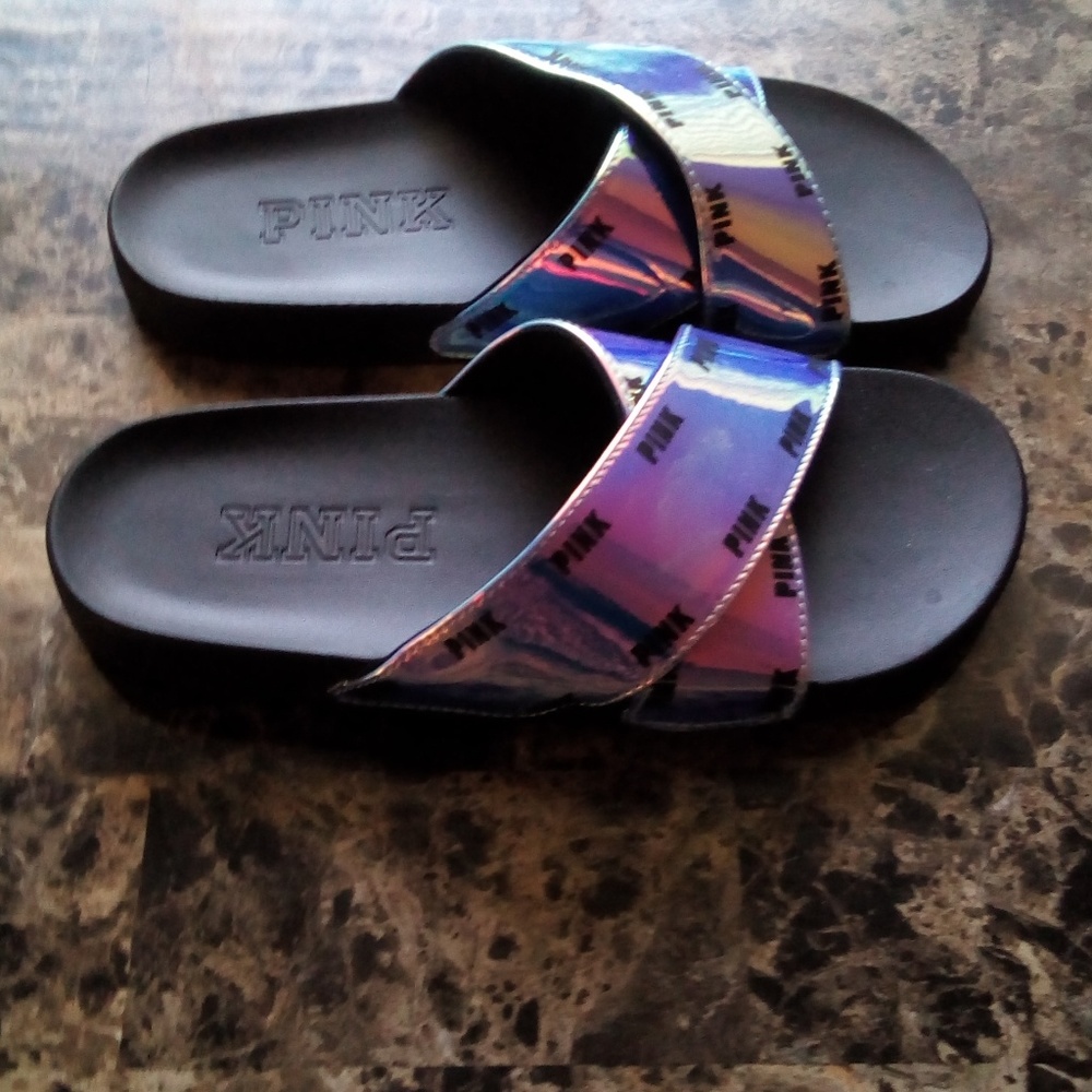 Beautiful pink flip flops sandals